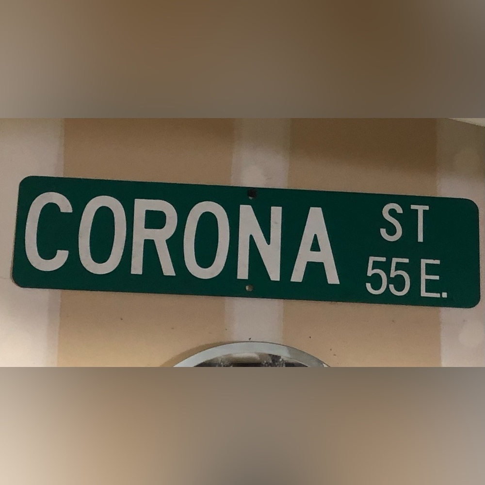 Corona metal Decorative sign